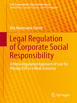 cover image of Legal Regulation of Corporate Social Responsibility